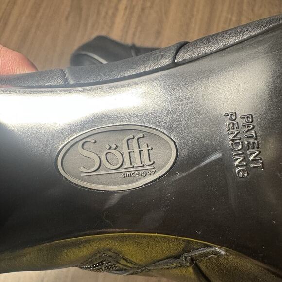 Sofft Women’s Chelsea style black ankle boot, 4 inch heel - Picture 6 of 8